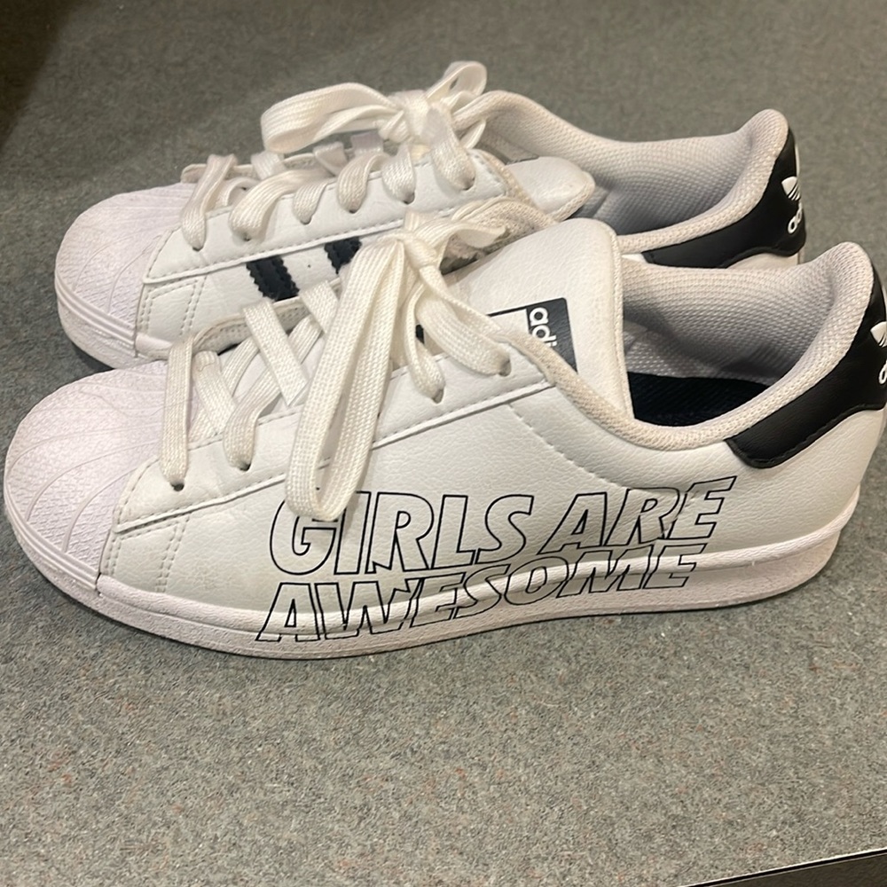 Girls size 4 adidas shoes